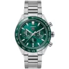 TAG Heuer Carrera Chronograph 44mm Green Dial & Bezel Stainless Steel Bracelet Watch