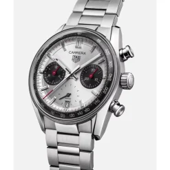 TAG Heuer Carrera Chronograph 39mm Silver Dial Stainless Steel Bracelet Watch