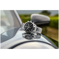 TAG Heuer Carrera Chronograph 42mm Black Dial Stainless Steel Bracelet Watch