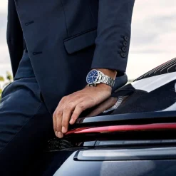TAG Heuer Carrera Chronograph 42mm Blue Dial Stainless Steel Bracelet Watch