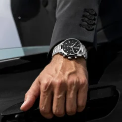 TAG Heuer Carrera Chronograph 42mm Black Dial Stainless Steel Bracelet Watch