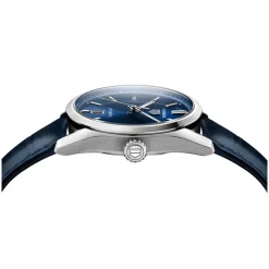 TAG Heuer Carrera Date Automatic 39mm Blue Dial Steel Case Blue Alligator Strap Watch