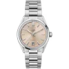 TAG Heuer Carrera Date 36mm Pink Dial Diamond Bezel Stainless Steel Bracelet Watch
