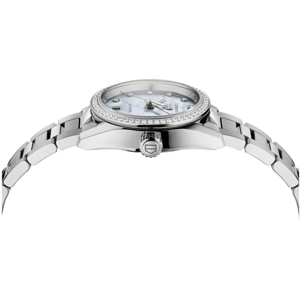 TAG Heuer Carrera Date 29mm Mother of Pearl Dial Stainless Steel Bracelet Watch