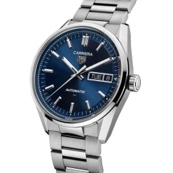 TAG Heuer Carrera Day-Date 41mm Blue Dial Stainless Steel Bracelet Watch
