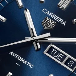 TAG Heuer Carrera Day-Date 41mm Blue Dial Stainless Steel Bracelet Watch