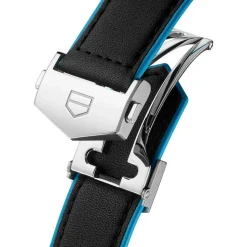TAG Heuer Carrera Day-Date 41mm Black Dial Leather Strap Watch