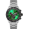 TAG Heuer Formula 1 Chronograph 43mm Green Dial Stainless Steel Bracelet Watch