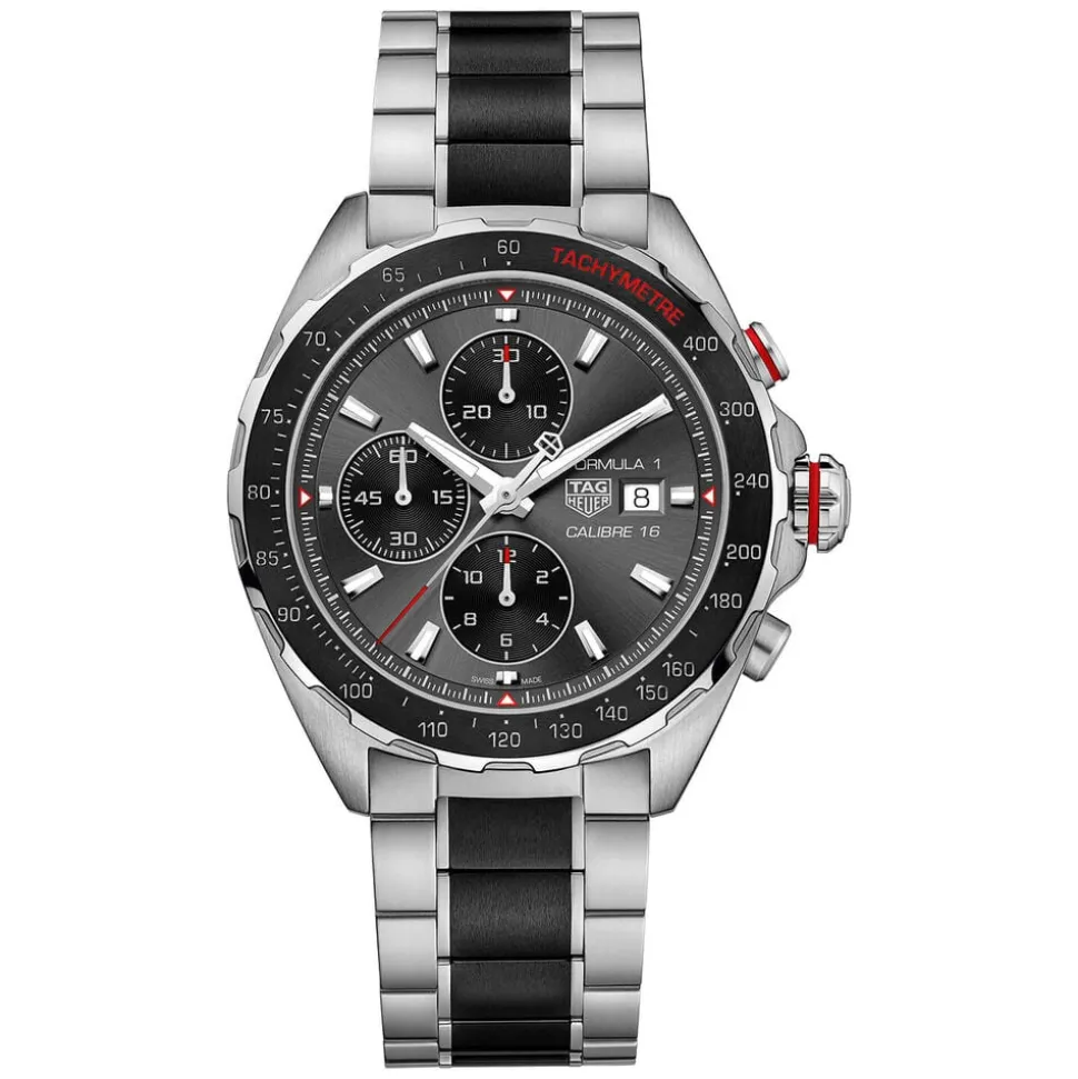 TAG Heuer Formula 1 Chronograph 44mm Black Dial Ceramic & Stainless Steel Watch