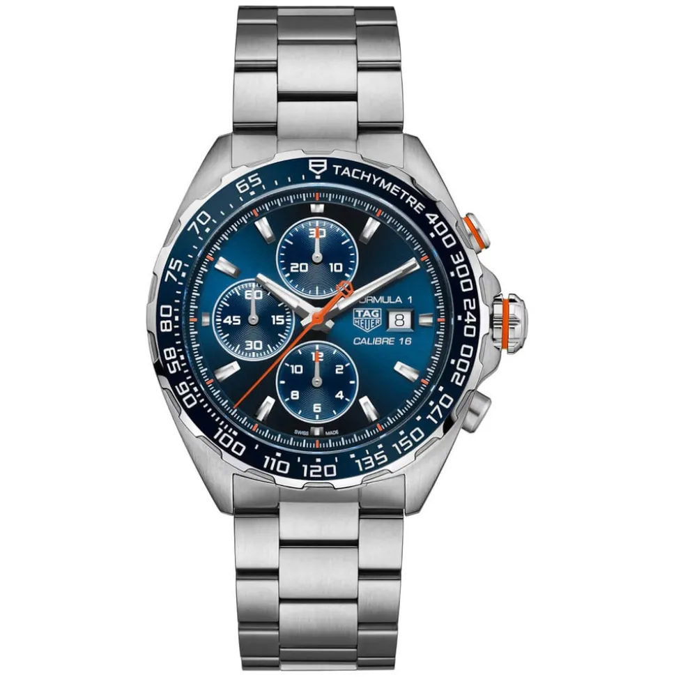 TAG Heuer Formula 1 Chronograph 44mm Blue Dial Stainless Steel Bracelet Watch