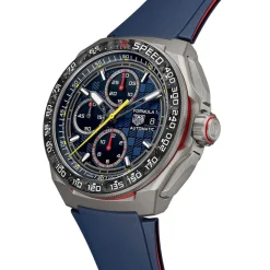 TAG Heuer Formula 1 Chronograph X Oracle Red Bull Racing 44mm Blue Dial Rubber Strap Watch
