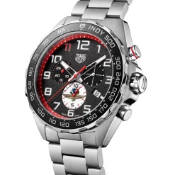 TAG Heuer Formula 1 Chronograph x Indy 500 43mm Black Dial Stainless Steel Bracelet Watch
