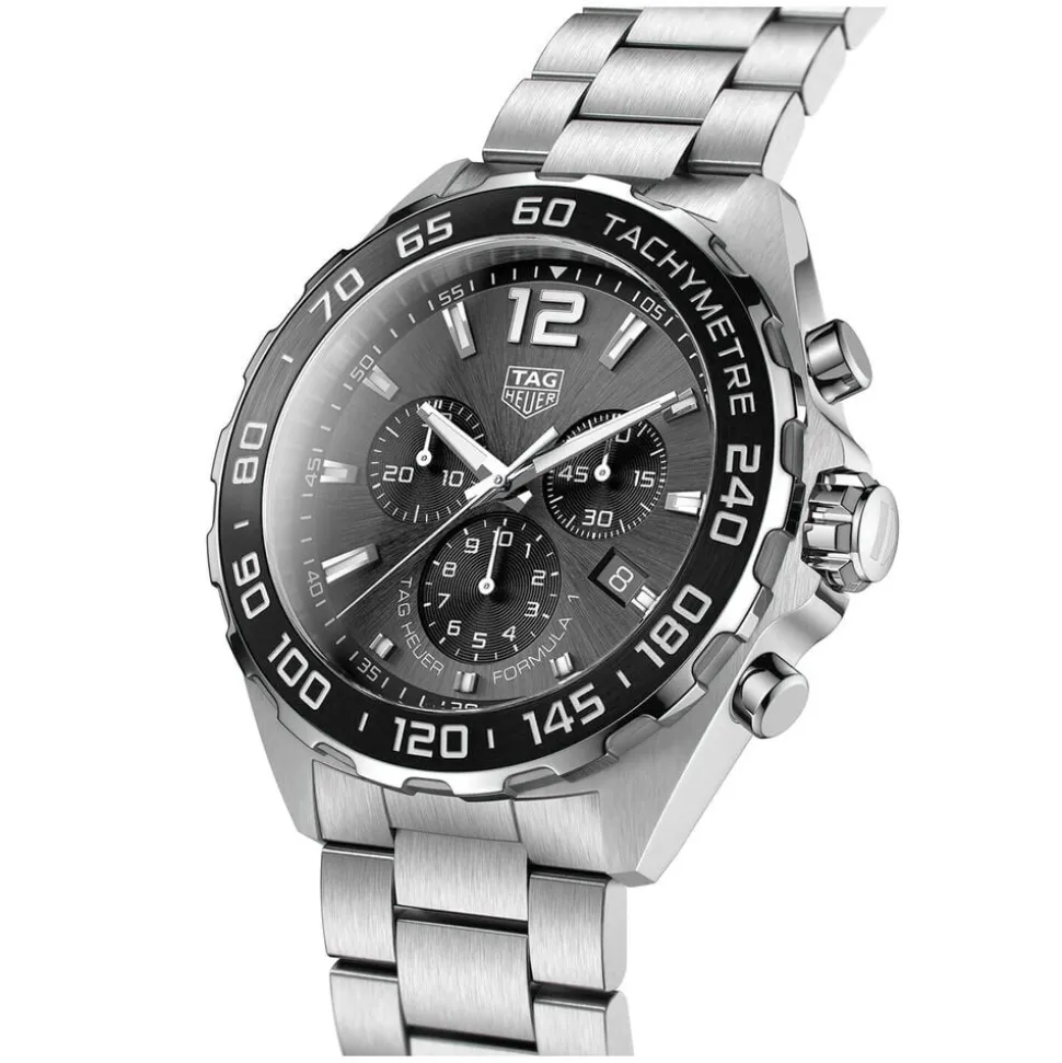 TAG Heuer Formula 1 Chronograph 43mm Black Dial Stainless Steel Bracelet Watch
