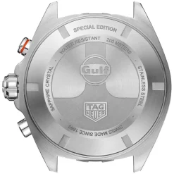 TAG Heuer Formula 1 Chronograph x Gulf 43mm Blue & Orange Dial Stainless Steel Bracelet Watch