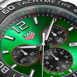 TAG Heuer Formula 1 Chronograph 43mm Green Dial Stainless Steel Bracelet Watch