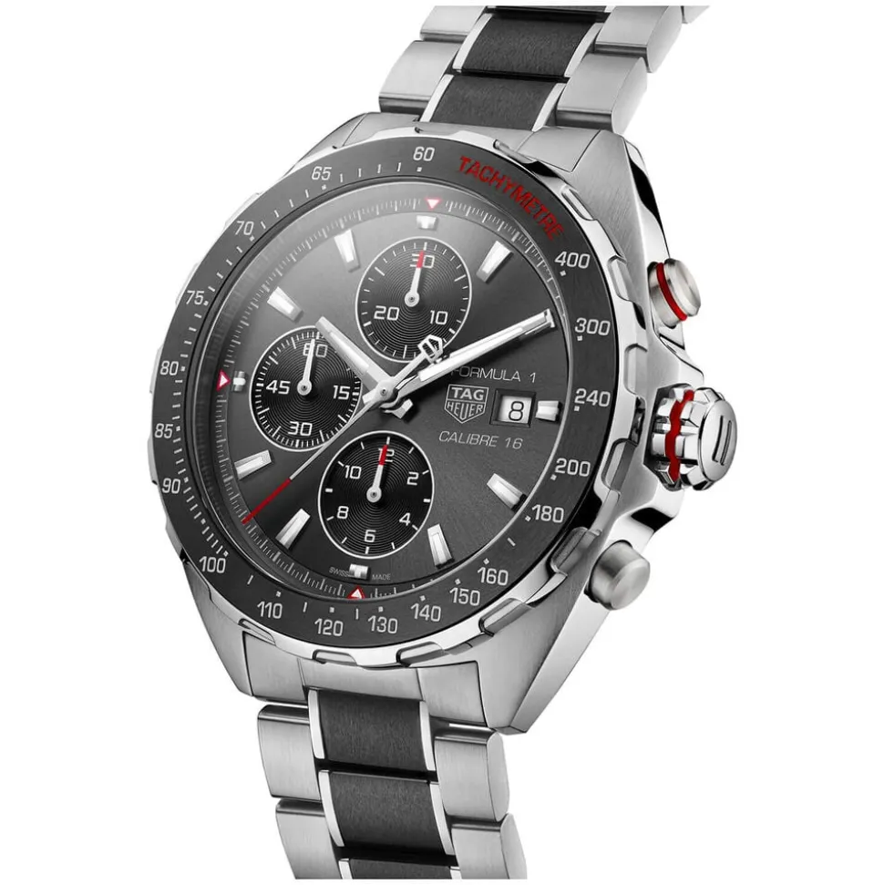 TAG Heuer Formula 1 Chronograph 44mm Black Dial Ceramic & Stainless Steel Watch
