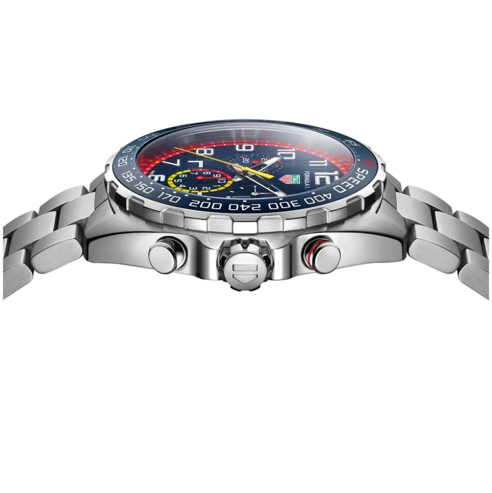 TAG Heuer Formula 1 Chronograph x Red Bull Racing 43mm Blue Dial Stainless Steel Bracelet Watch
