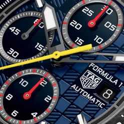 TAG Heuer Formula 1 Chronograph X Oracle Red Bull Racing 44mm Blue Dial Rubber Strap Watch