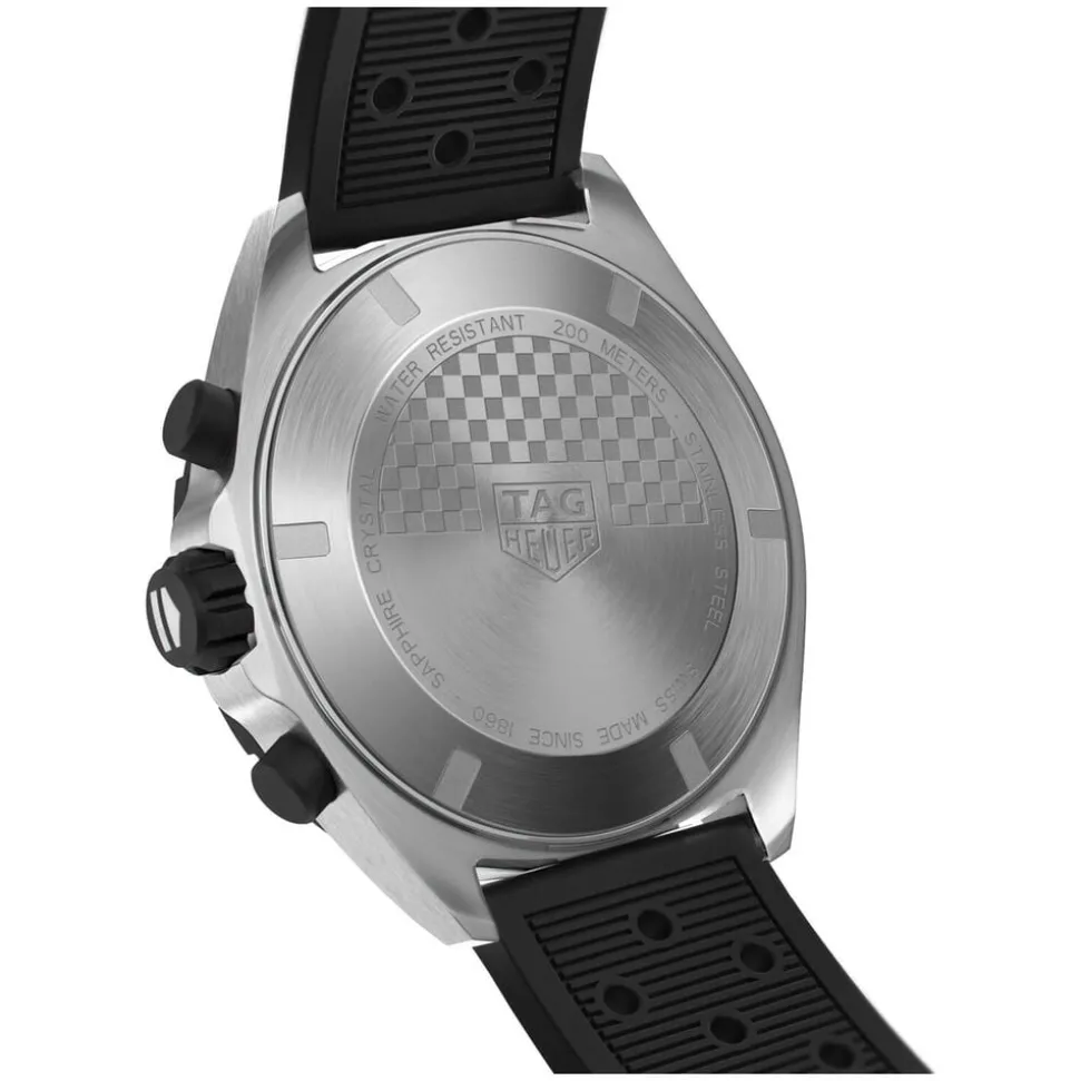 TAG Heuer Formula 1 Chronograph 43mm Black Dial Rubber Strap Watch