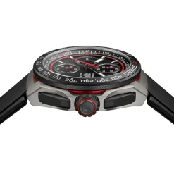 TAG Heuer Formula 1 Chronograph 44mm Black & Red Dial Black Rubber Strap Watch