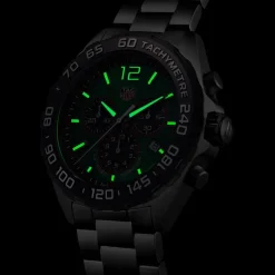 TAG Heuer Formula 1 Chronograph 43mm Green Dial Stainless Steel Bracelet Watch