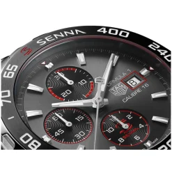 TAG Heuer Formula 1 Chronograph x Senna 44mm Black Dial Stainless Steel Bracelet Watch