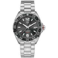 TAG Heuer Formula 1 Date 43mm Black Dial Ceramic Bezel Stainless Steel Bracelet Watch