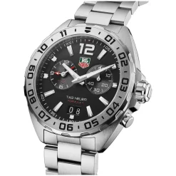TAG Heuer Formula 1 Date 41mm Black Dial Alarm Stainless Steel Bracelet