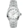 TAG Heuer Link Date 32mm Mother of Pearl Diamond Dial Stainless Steel Bracelet Watch