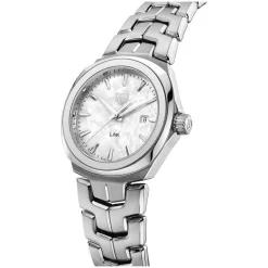 TAG Heuer Link Date 32mm Mother of Pearl Dial Stainless Steel Bracelet Watch