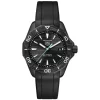TAG Heuer Professional 200 Solargraph 40mm Black Dial DLC Case Rubber Strap Watch