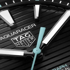 TAG Heuer Professional 200 Solargraph 40mm Black Dial DLC Case Rubber Strap Watch