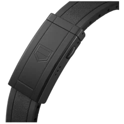 TAG Heuer Professional 200 Solargraph 40mm Black Dial DLC Case Rubber Strap Watch