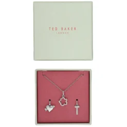 Ted Baker 3 Interchangeable Silver Tone Charms Set