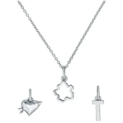 Ted Baker 3 Interchangeable Silver Tone Charms Set