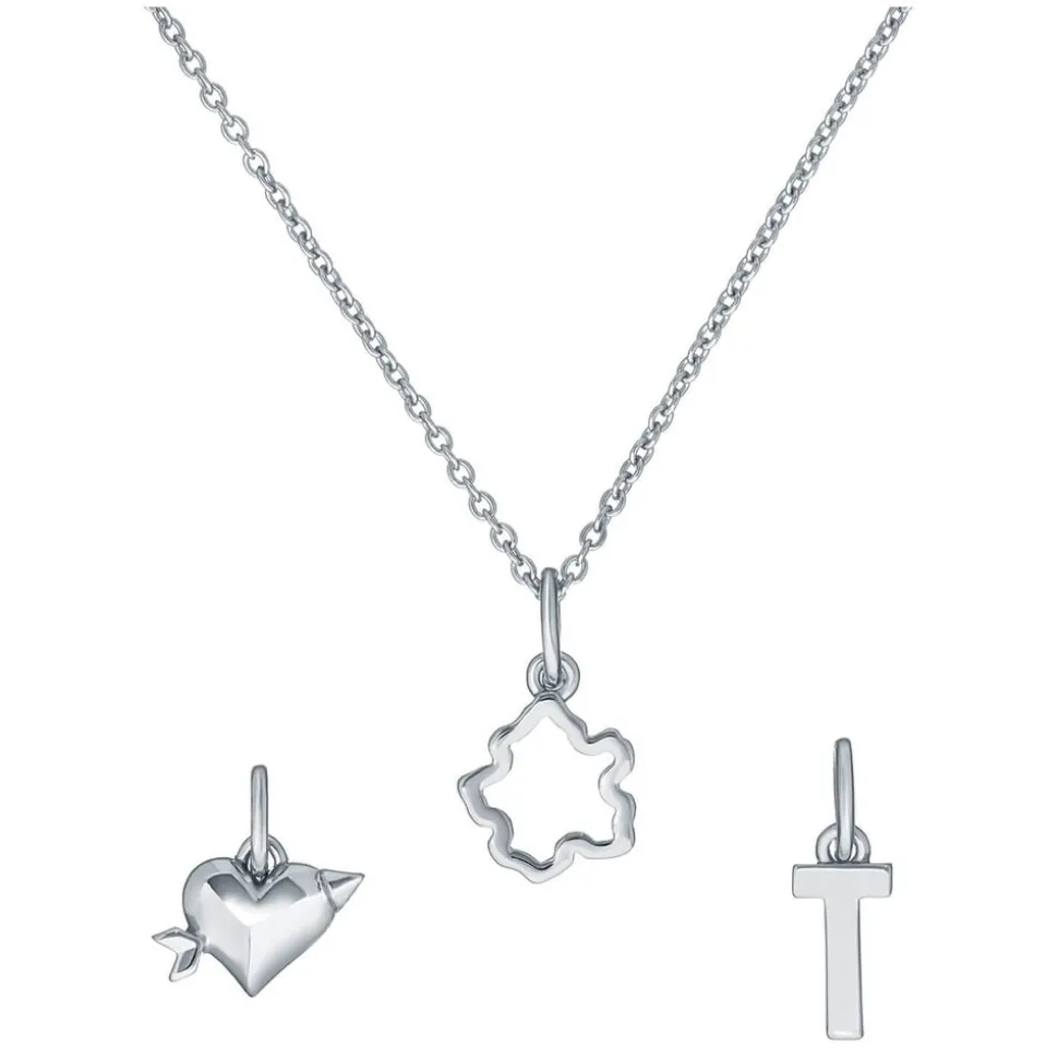 Ted Baker 3 Interchangeable Silver Tone Charms Set