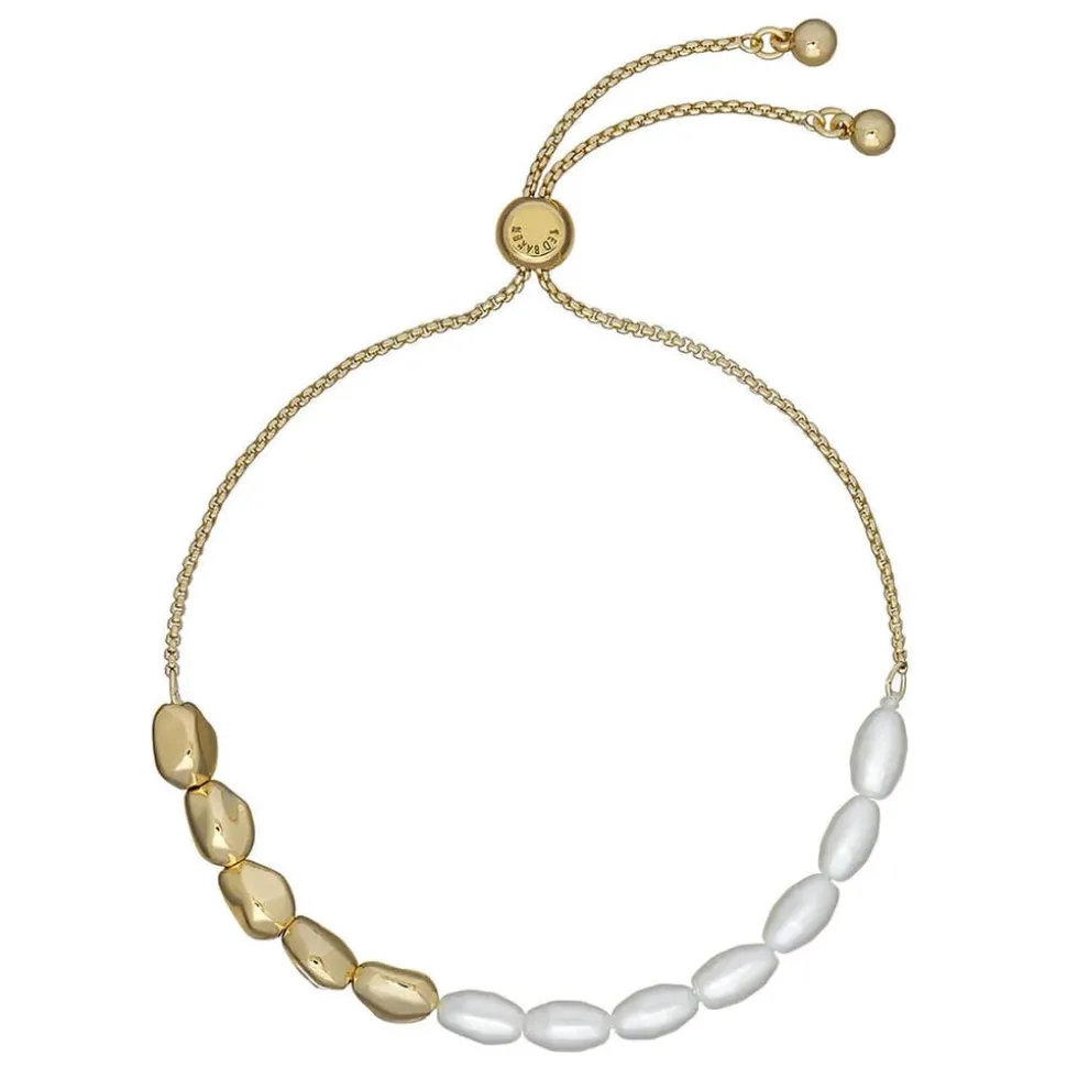 Ted Baker Inela Yellow Gold Plated Pearl Bead Bracelet