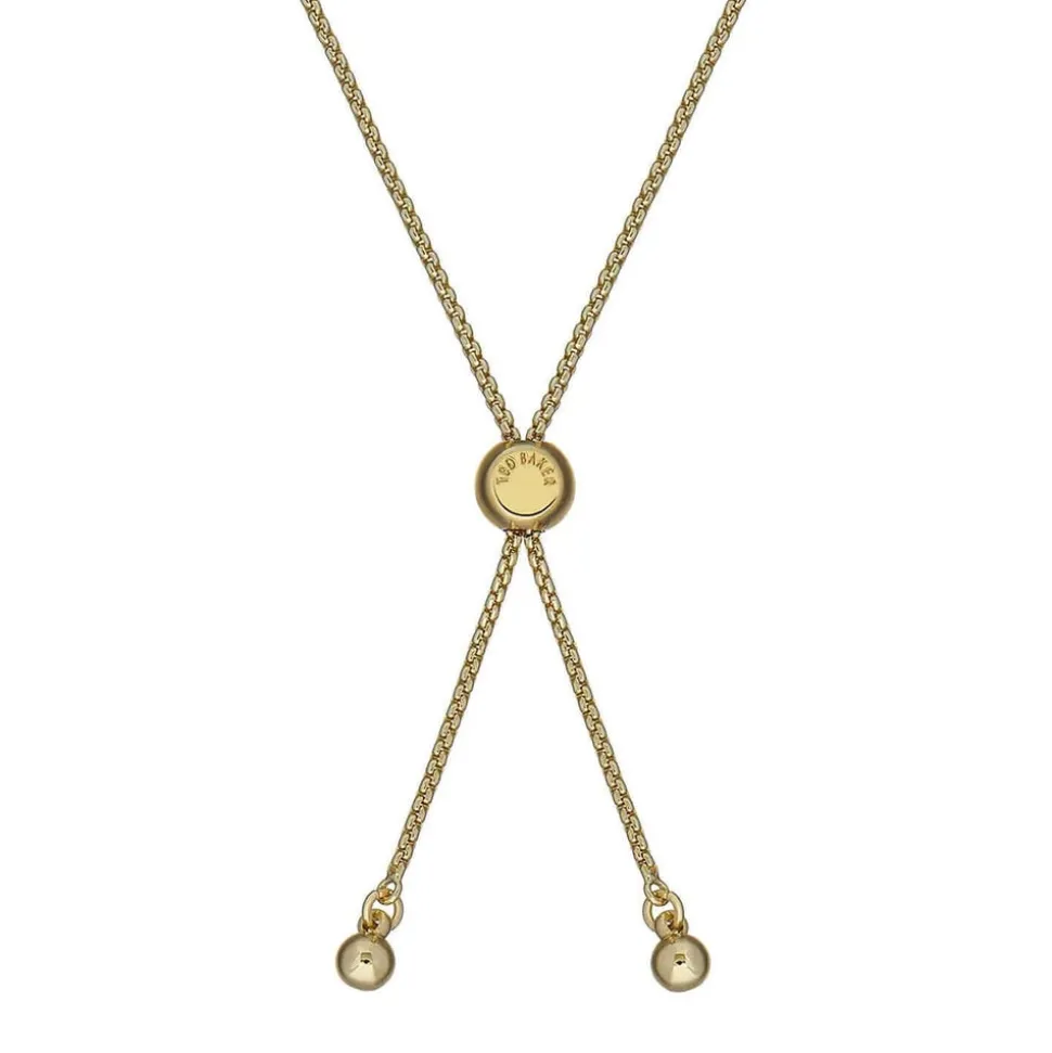 Ted Baker Inela Yellow Gold Plated Pearl Bead Bracelet