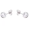 Ted Baker Silver Plated Sinaa Crystal Stud Earrings