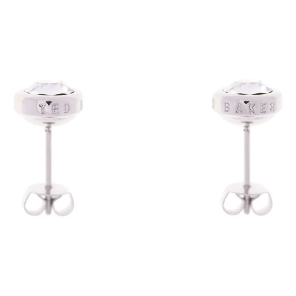 Ted Baker Silver Plated Sinaa Crystal Stud Earrings