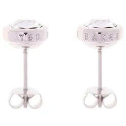 Ted Baker Silver Plated Sinaa Crystal Stud Earrings