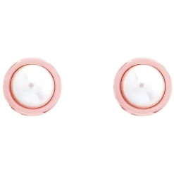 Ted Baker Sinaa Rose Gold Gold Plated Pearl Stud Earrings