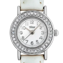 Telstar Girl's Stone-Set First Communion Watch