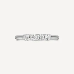 The Tulip Setting 18ct White Gold with 4 Stone 0.40 Diamond Ring