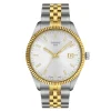 Tissot Ballade 40mm Silver Dial Yellow Gold PVD Steel Bracelet Watch