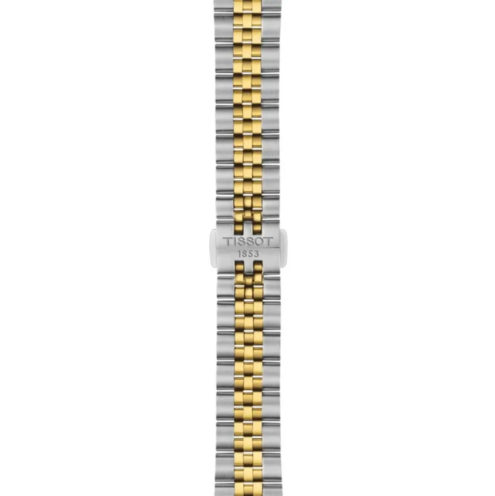 Tissot Ballade 34mm Silver Dial Yellow Gold PVD Steel Bracelet Watch