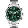 Tissot Chrono XL 45mm Green Dial Steel Case Bracelet Watch
