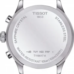 Tissot Chrono XL 45mm Green Dial Steel Case Bracelet Watch