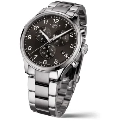 Tissot Chronograph XL Black Dial Stainless Steel 45mm Mens Watch