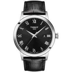 Tissot Classic Dream 42mm Quartz Black Dial Steel Case Black Strap Watch
